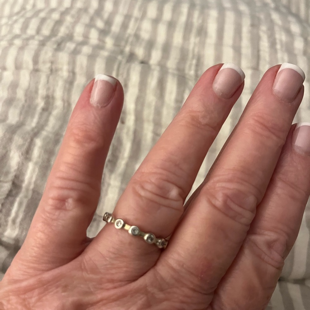 Silpada cz band size 9